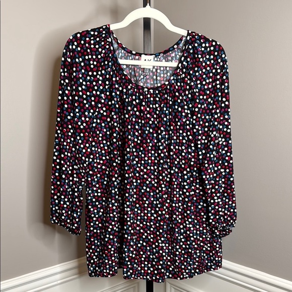 Anne Klein Polka Dot Women's Top size 1X - Picture 1 of 7
